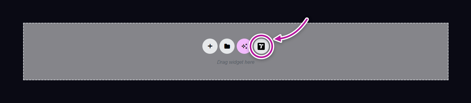 The Themeasy Library launcher in the add-section area